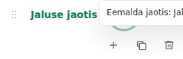 Ahenda / Laienda — Ahendamine peidab ainult redaktori loendi. Poe jalus jääb nähtavaks.