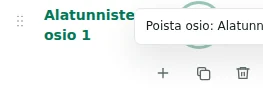 Tiivistä / Laajenna — Kutistaminen piilottaa vain editorin luettelon. Kaupan alatunniste säilyy näkyvänä.