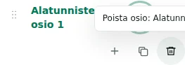 Poista rivi — Poisto vaatii vahvistuksen. Tarkista sisällön ehdotettu kohde; viimeinen tarvittava säilö on suojattu.