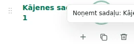 Sakļaut / Izvērst — Sakļaušana paslēpj tikai redaktora sarakstu. Veikala kājene paliek redzama.