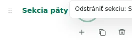 Zbaliť / Rozbaliť — Zbalenie skryje iba zoznam editora. Päta obchodu ostáva viditeľná.